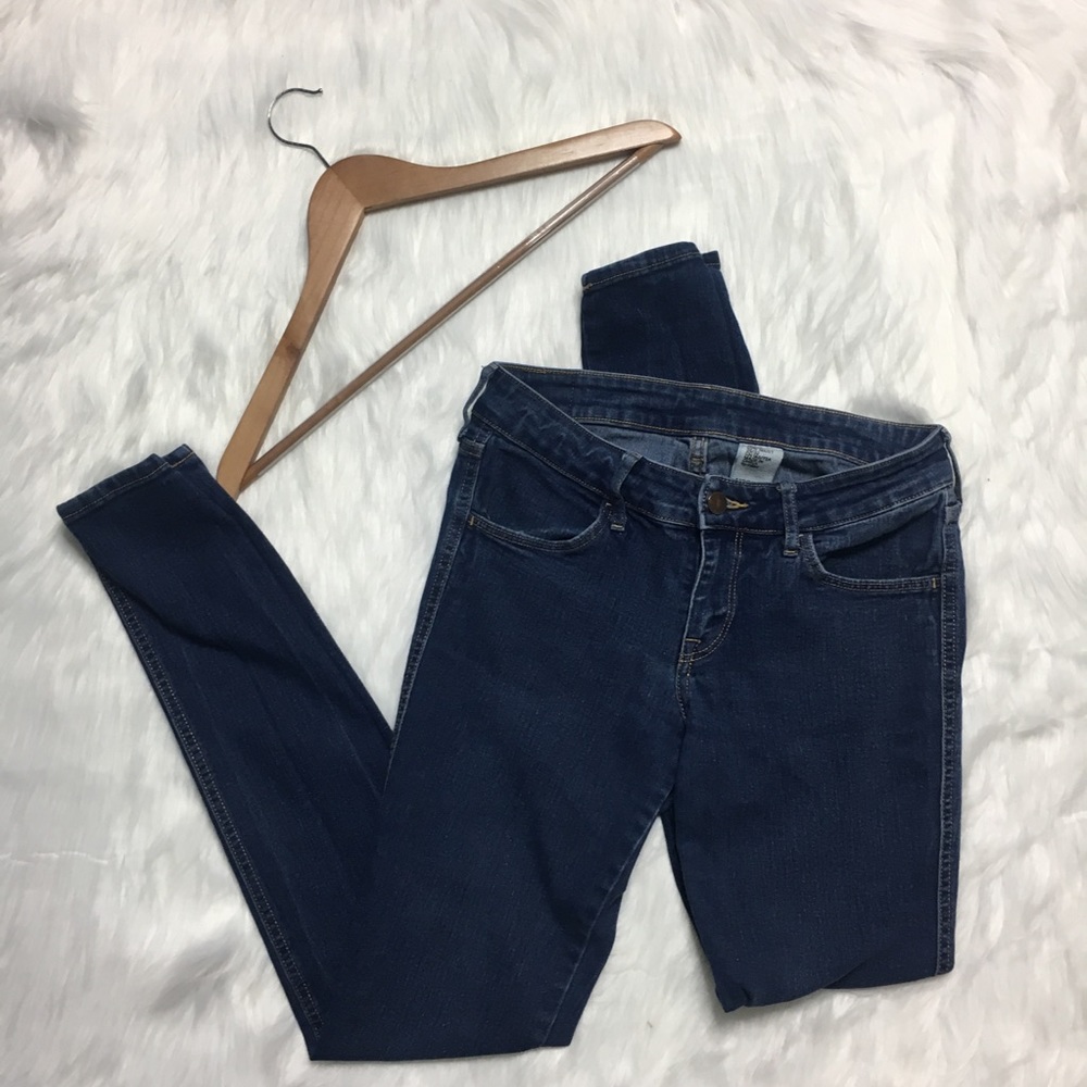 Dark Wash Skinny Denim Jeans